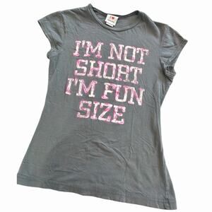 Y2K Gray Baby Tee I Heart Next Era T Shirt Juniors Size Large